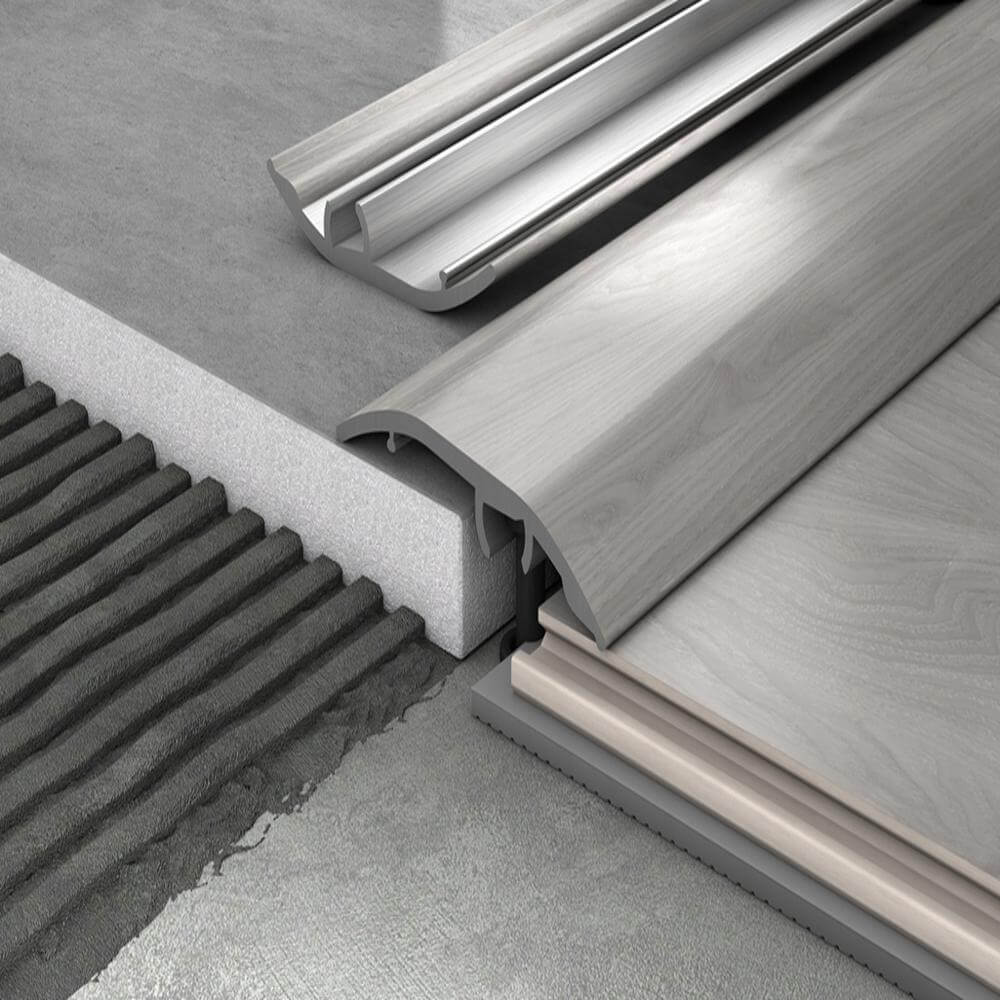 30mm Aluminium 4-in-1 Multi-Purpose Door Threshold Trim – Adjustable Floor Transition Strip