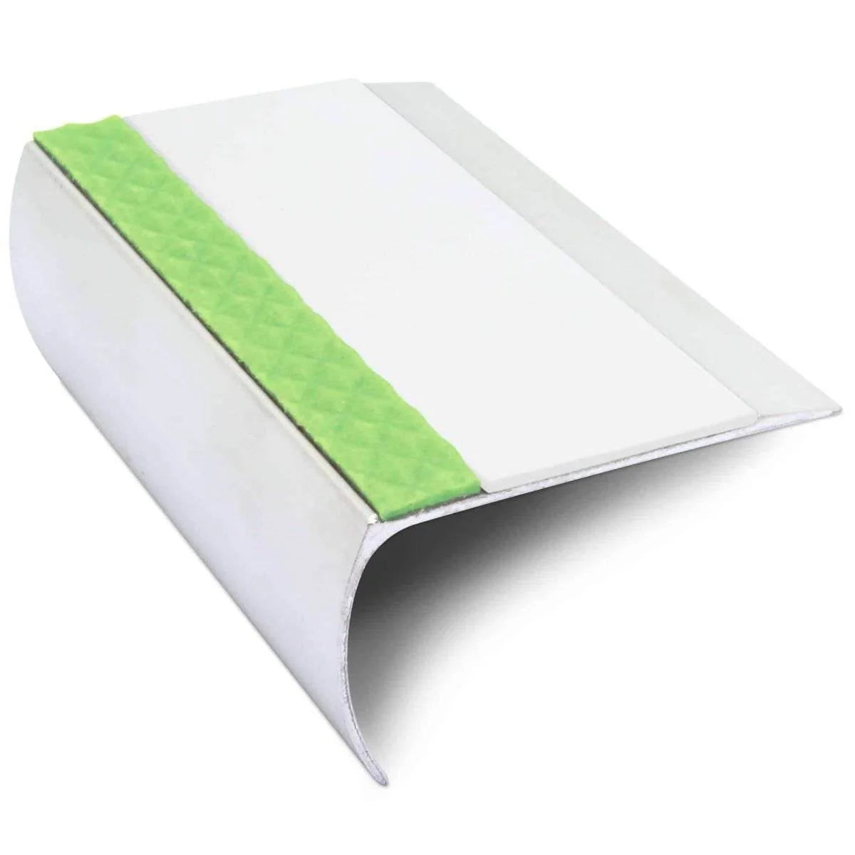 Aluminium Stair Nosing 69 × 40mm – Bullnose Profile with PVC Insert and Glow Strip