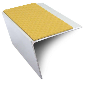 67 x 55mm Aluminium Rakeback Stair Nosing with PVC Slip-Resistant Insert